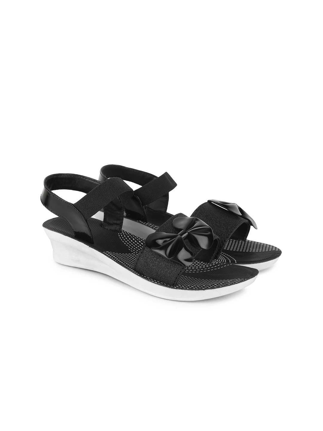 

PENNEN Women Printed Wedge-Heels, Black