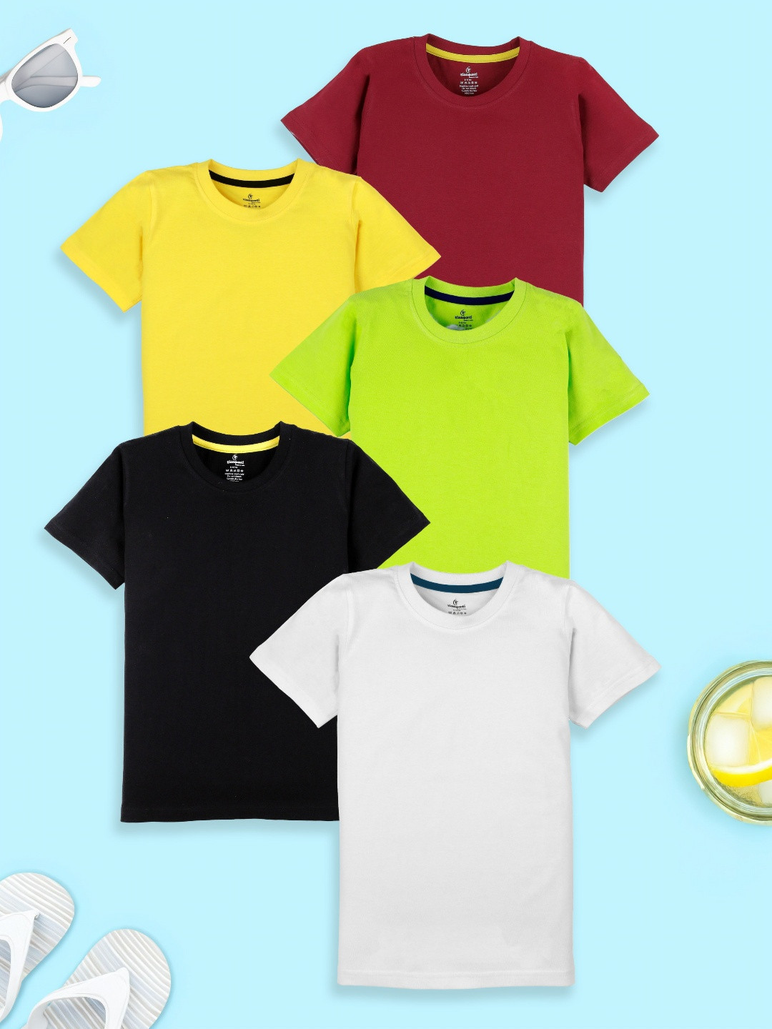 

KiddoPanti Boys 5 Pockets T-shirt, Multi