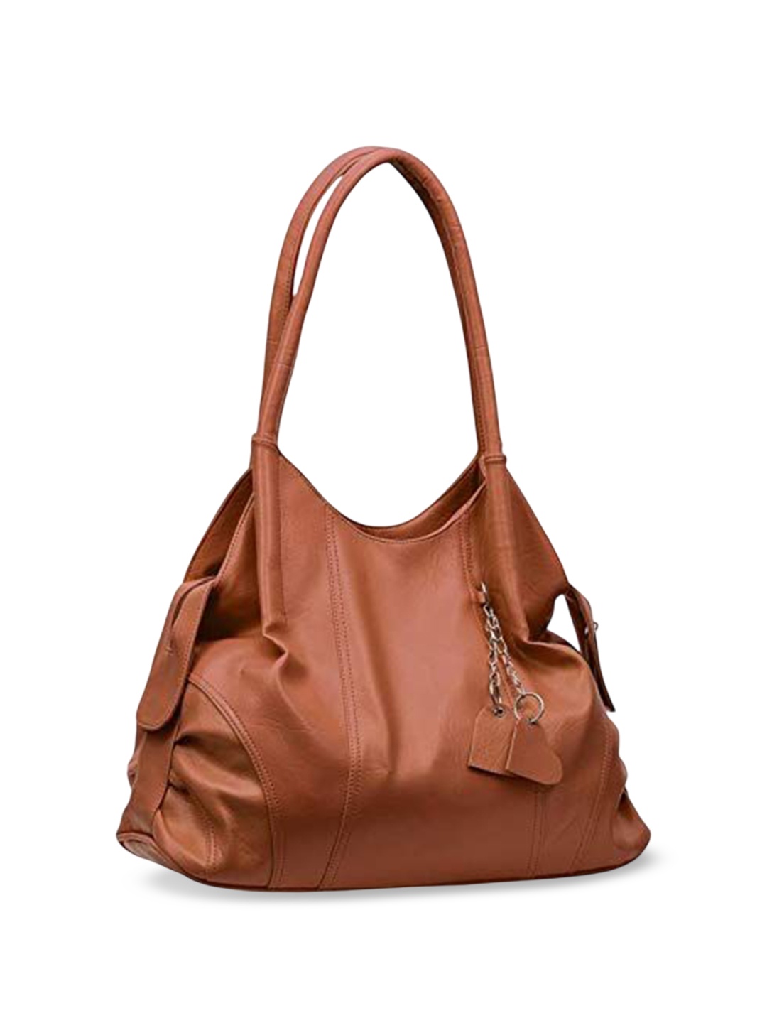 

Golden Feather Art & Craft Structured Shoulder Bag, Tan