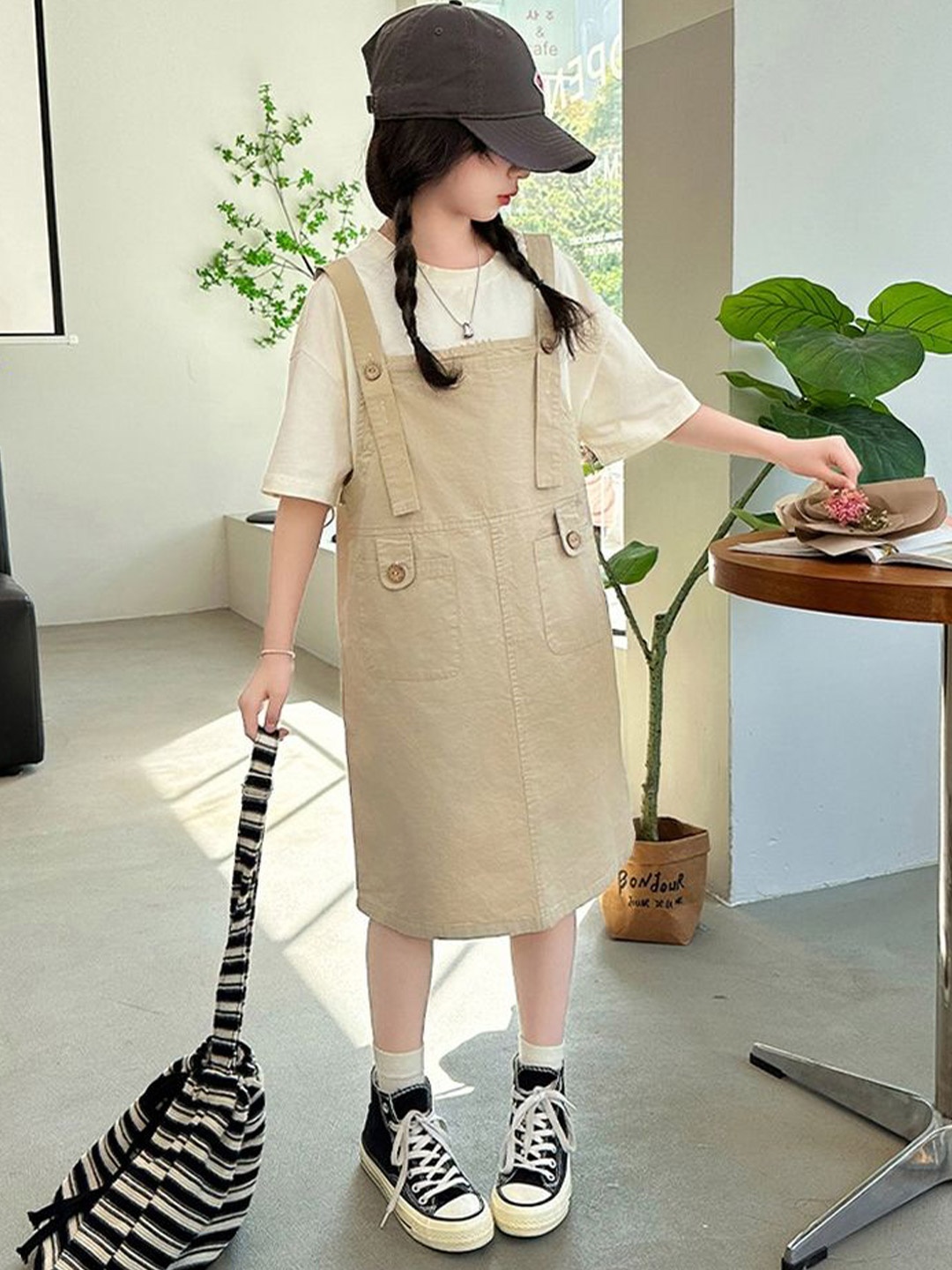 

LULU & SKY A-Line Dress, Khaki