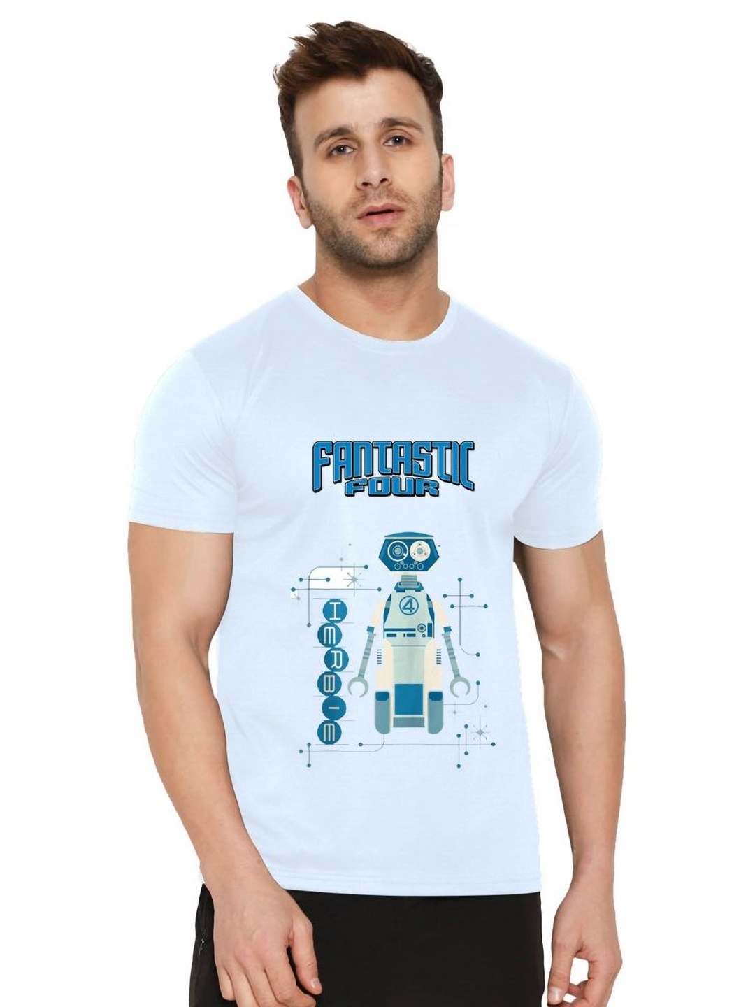 

SHUBHAM DESIGNER GALLERY Men Printed Applique T-shirt, White