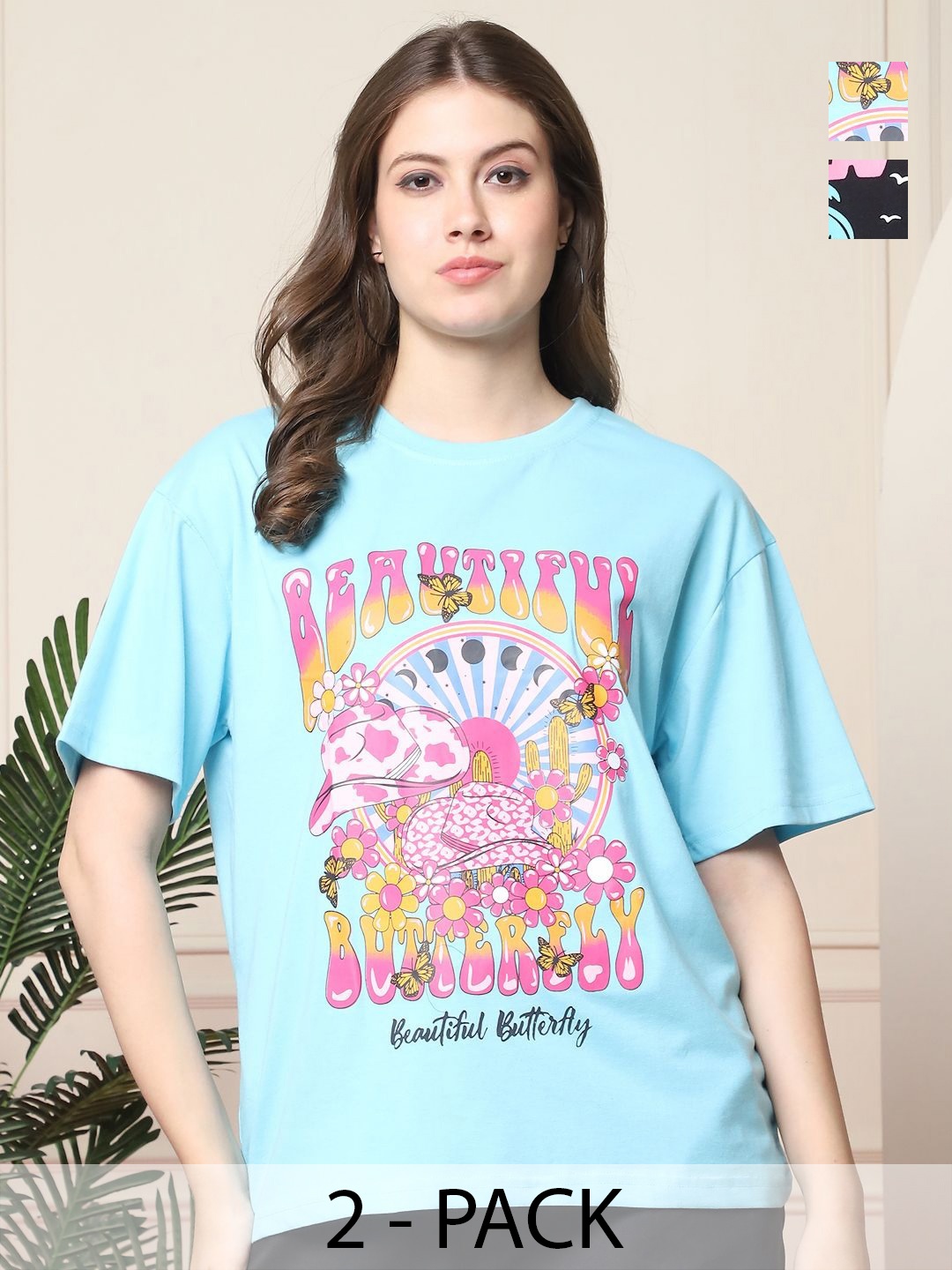 

Dreambe Women Printed T-shirt, Multi