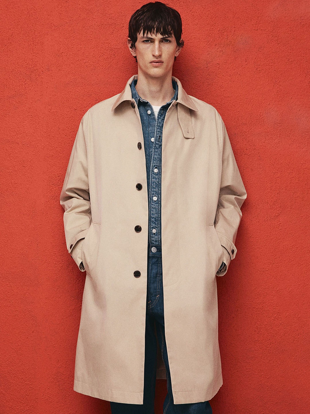 

H&M Regular Fit Car Coat, Beige