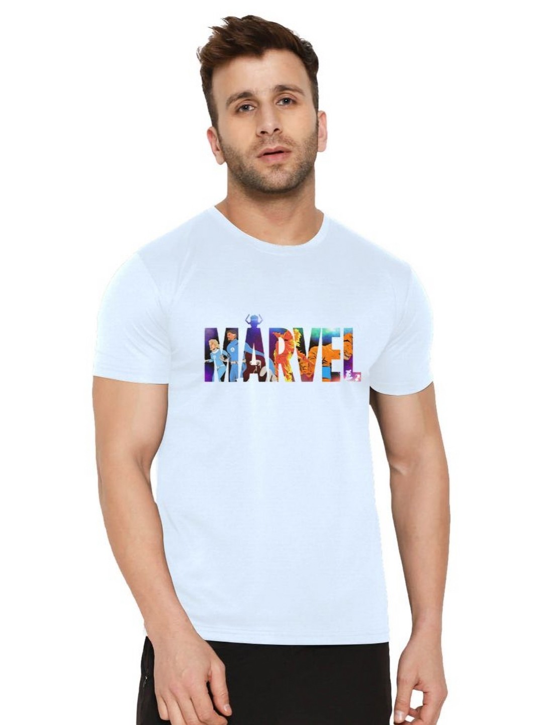 

SHUBHAM DESIGNER GALLERY Men Sports Printed Applique T-shirt, White