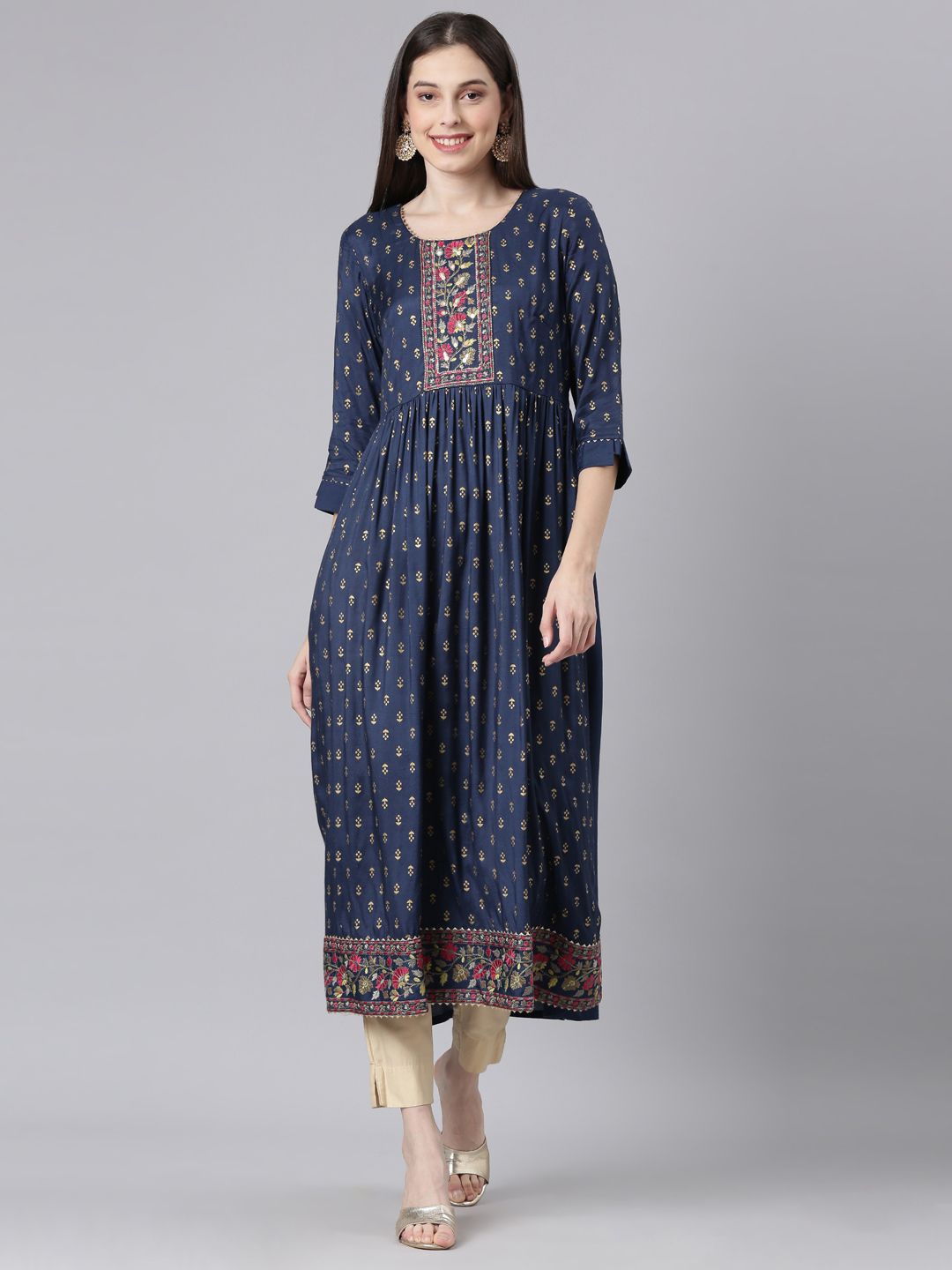 

Neerus Maxi Dress, Navy blue