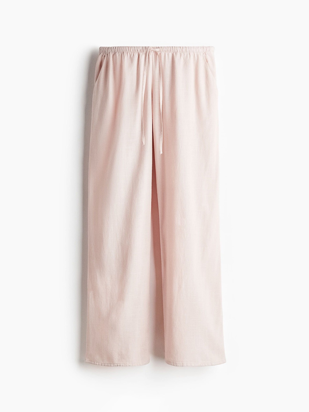 

H&M Straight Drawstring Trousers, Pink