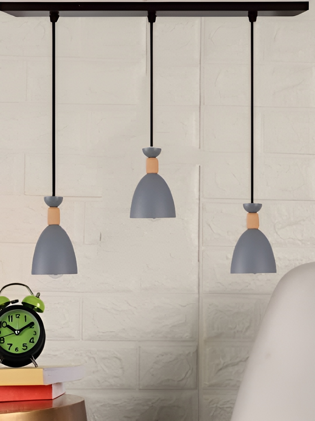 

GAUVIK Grey Aluminium Ceiling Lamp