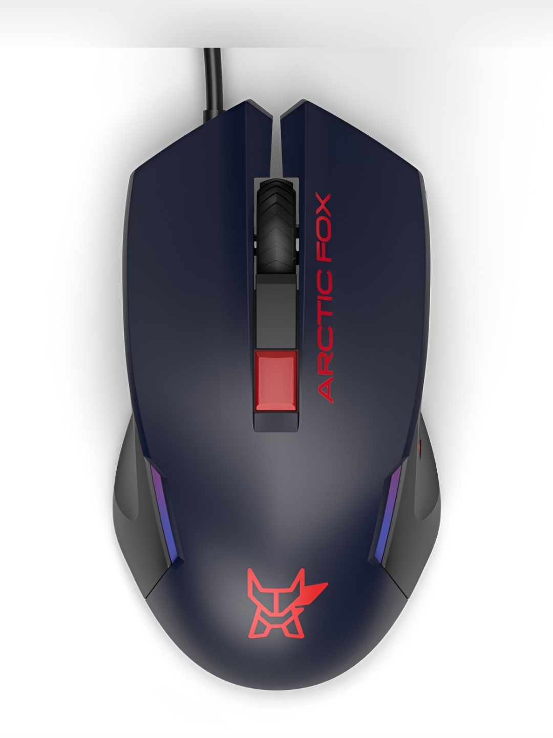 

Arctic Fox Breathing Lights & DPI Upto 3600 Wired USB Gaming Mouse, Navy blue