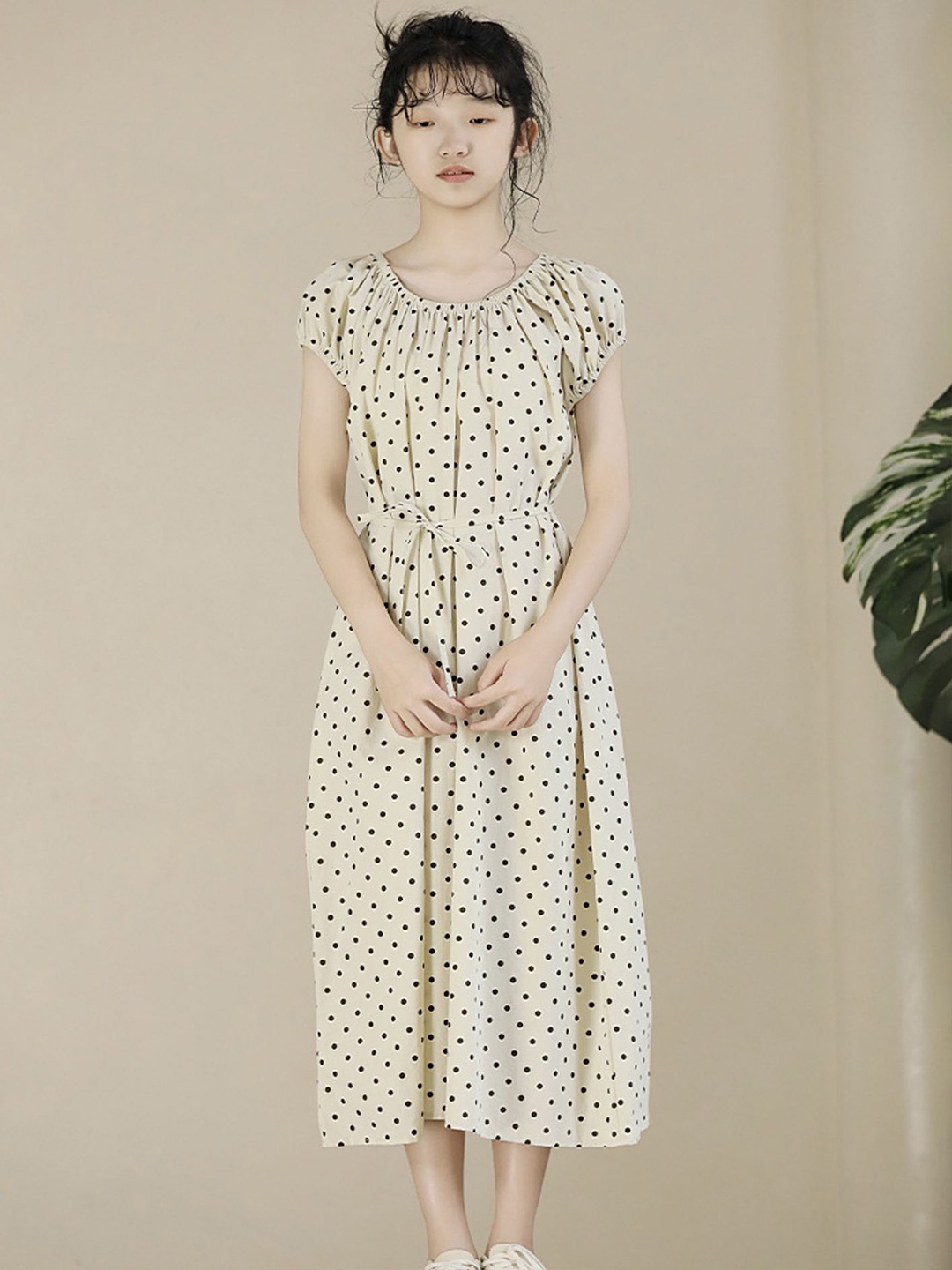 

LULU & SKY Floral Print A-Line Maxi Dress, Beige