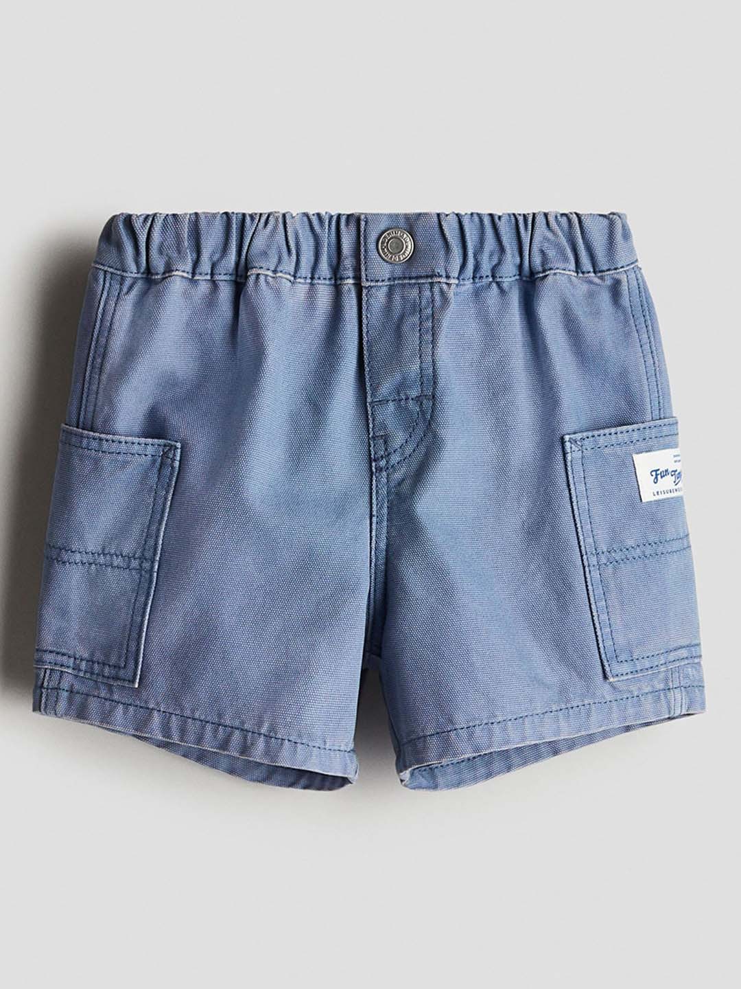 

H&M Cotton Canvas Shorts, Blue