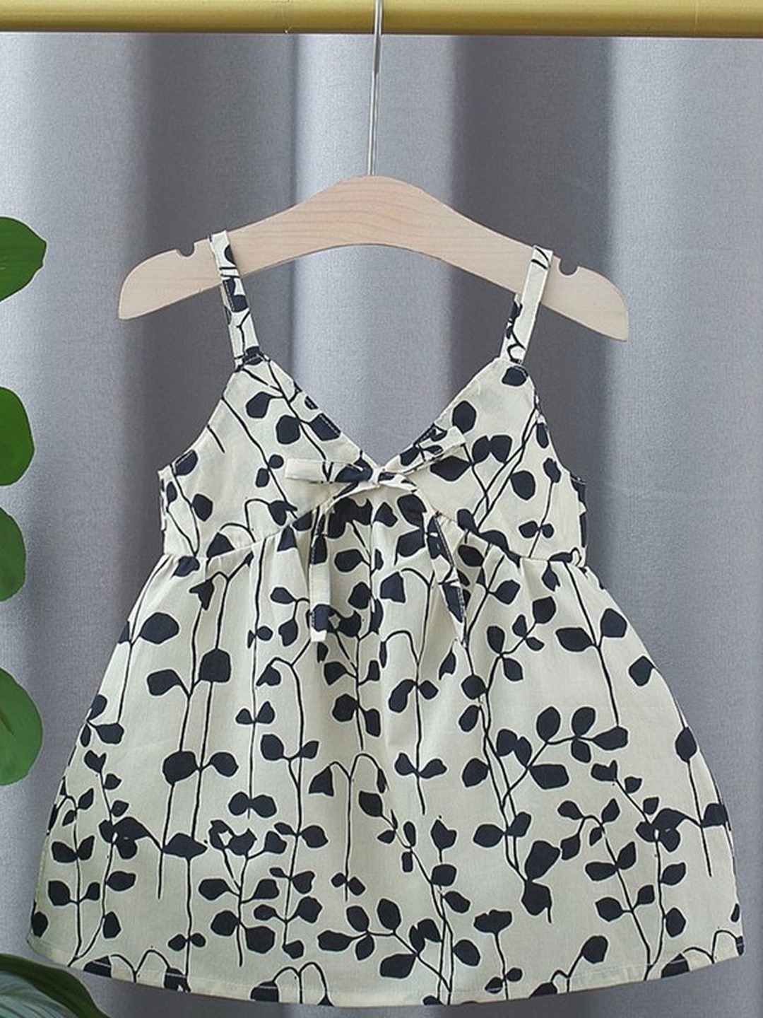 

LULU & SKY Print Fit & Flare Dress, Black