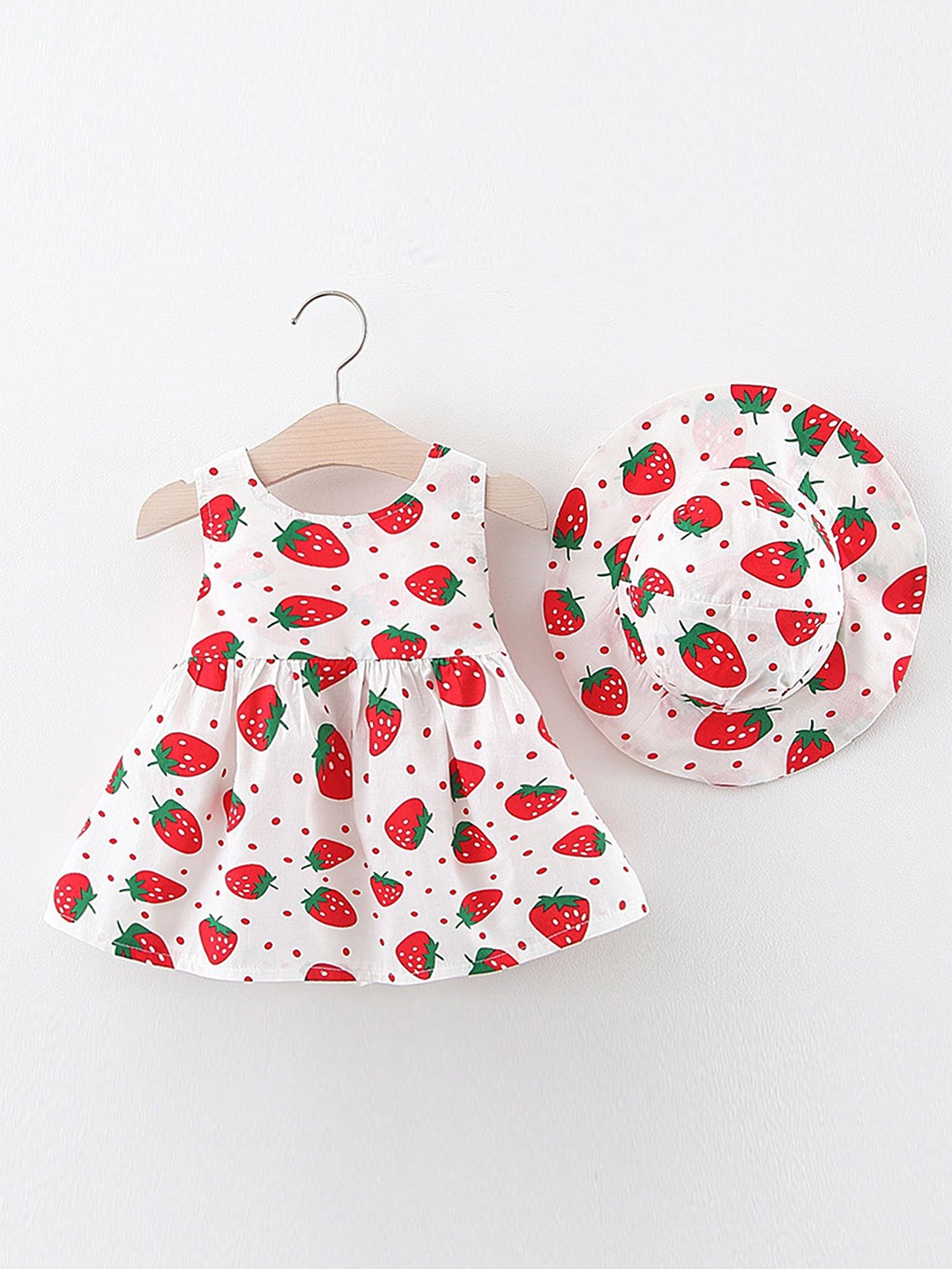 

LULU & SKY Print Fit & Flare Dress, Red