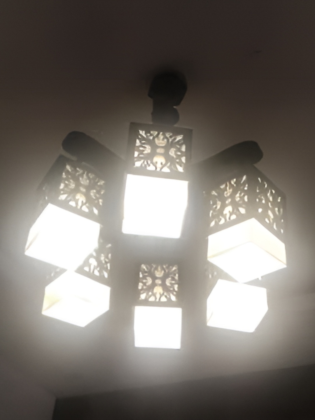 

GAUVIK Brown Glass Ceiling Lamp