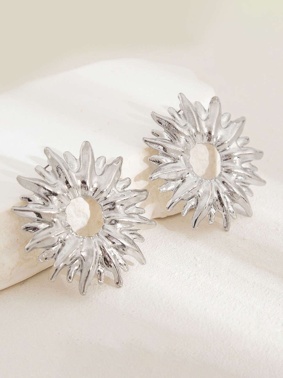 

LULU & SKY Contemporary Studs Earrings, White