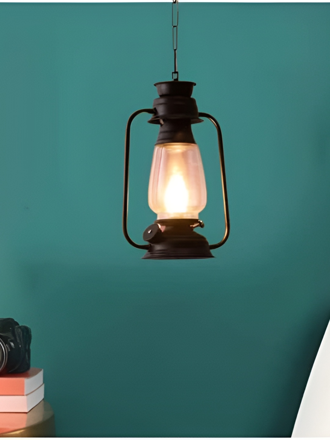 

GAUVIK Black Glass Ceiling Lamp