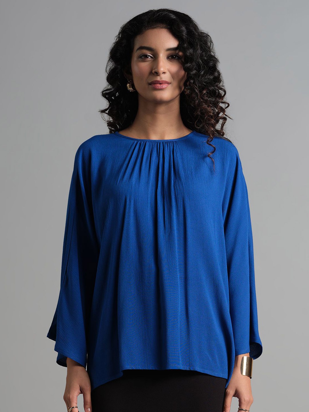 

AND Blouson Top, Blue