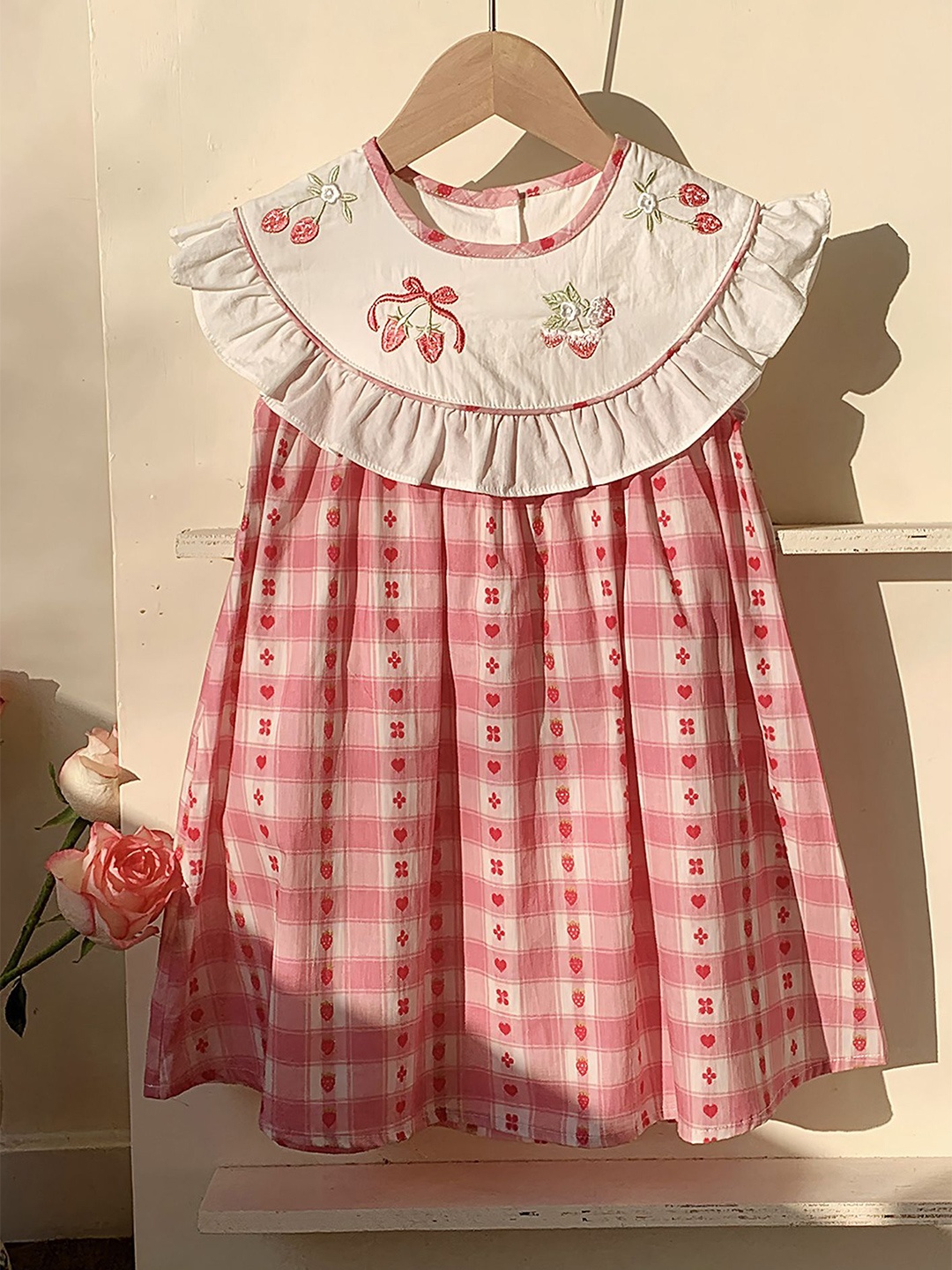 

LULU & SKY Print A-Line Dress, Pink