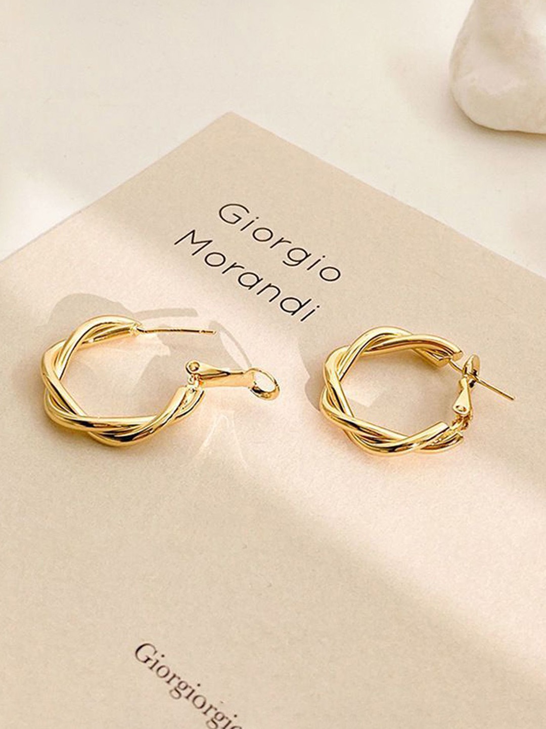 

LULU & SKY Contemporary Hoop Earrings, Gold