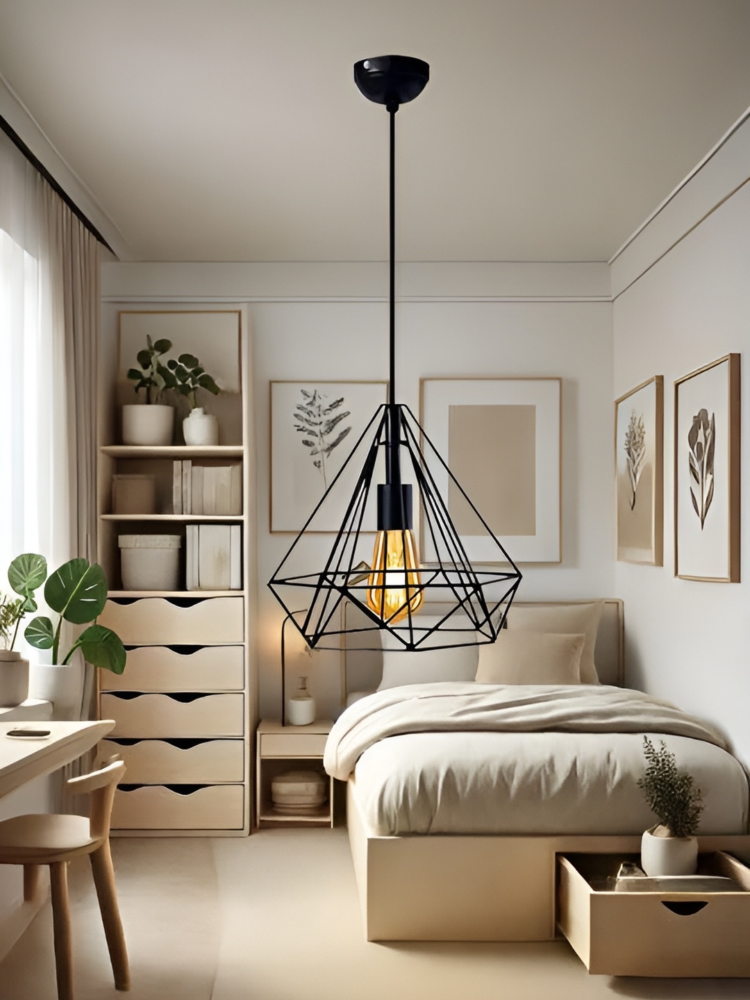 

GAUVIK Black Ceiling Lamp