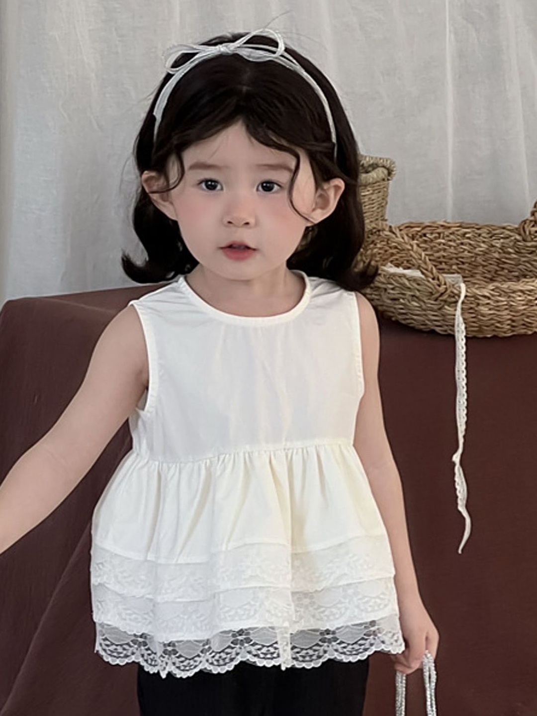 

LULU & SKY Cotton Top, Beige