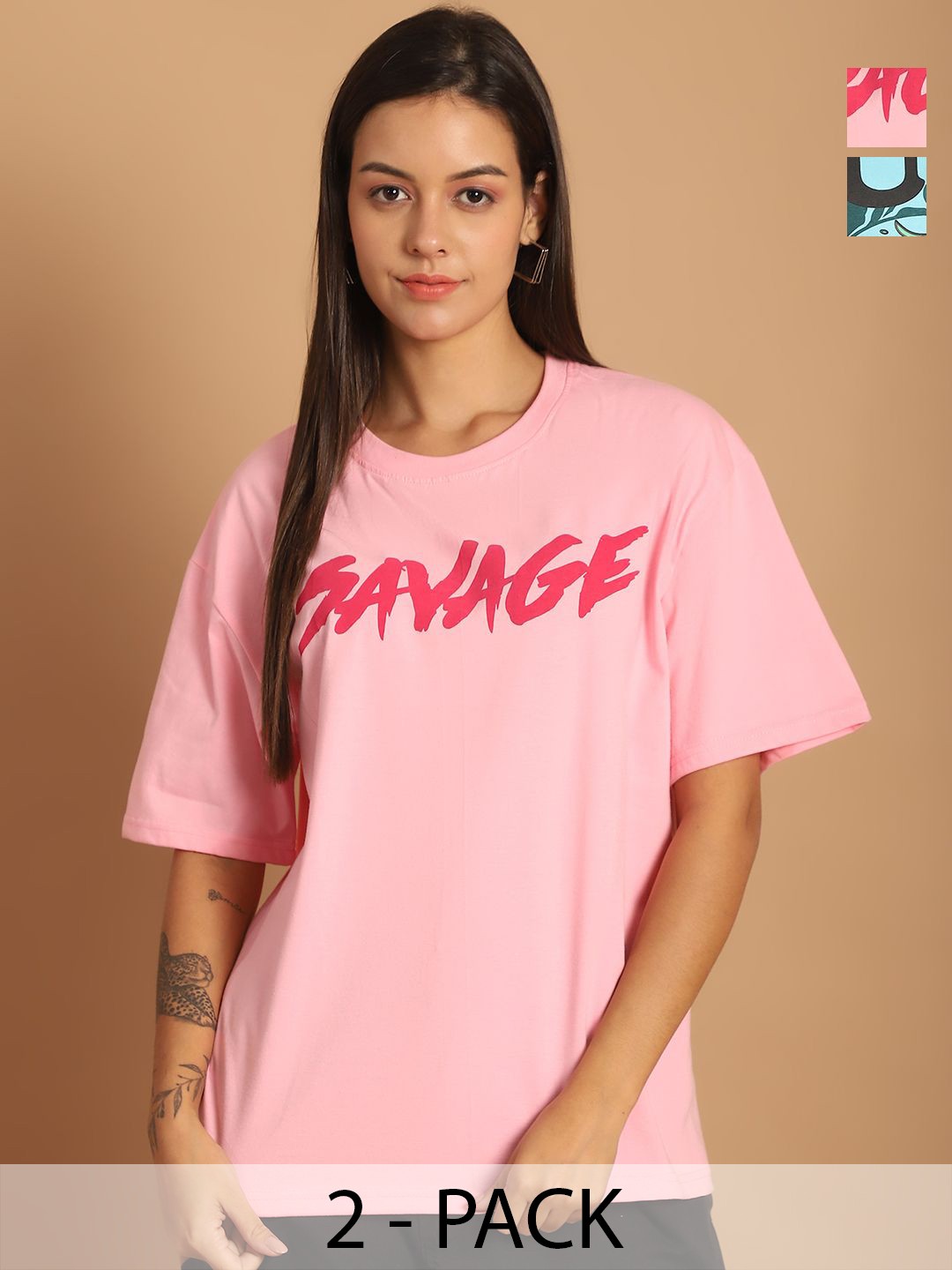 

Dreambe Women Printed T-shirt, Multi