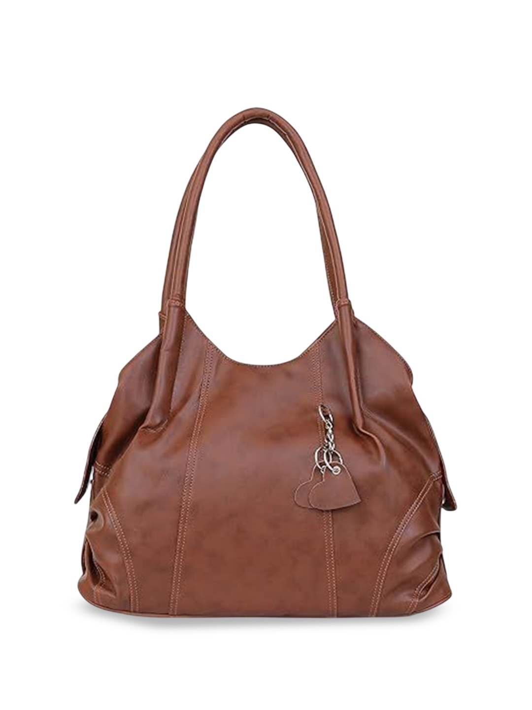

Golden Feather Art & Craft Structured Shoulder Bag, Brown