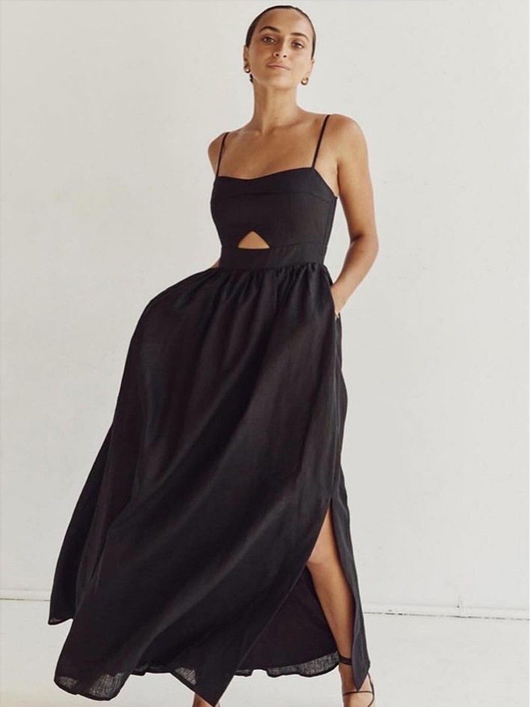 

LULU & SKY Maxi Dress, Black