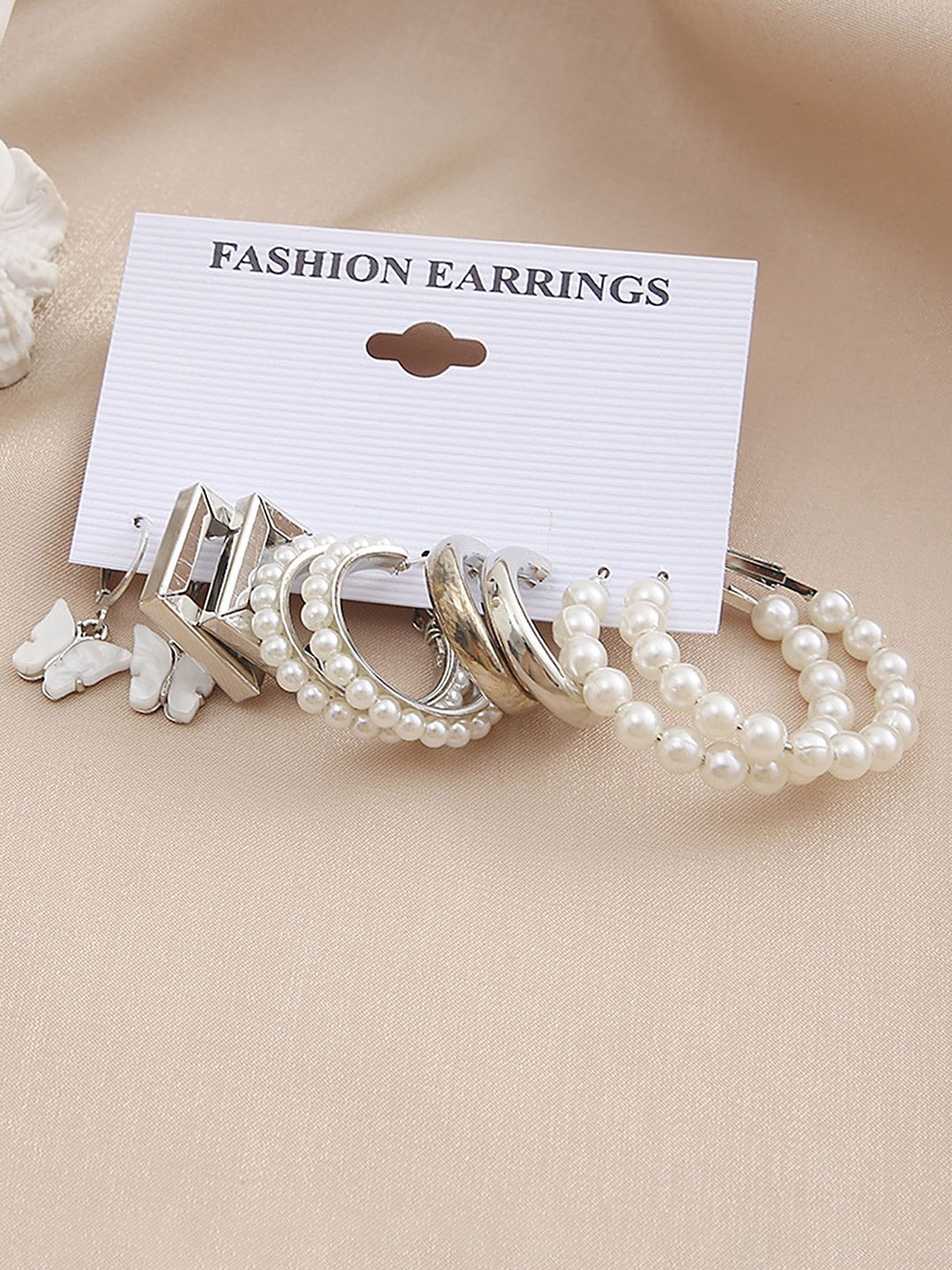 

LULU & SKY Contemporary Studs Earrings, Silver