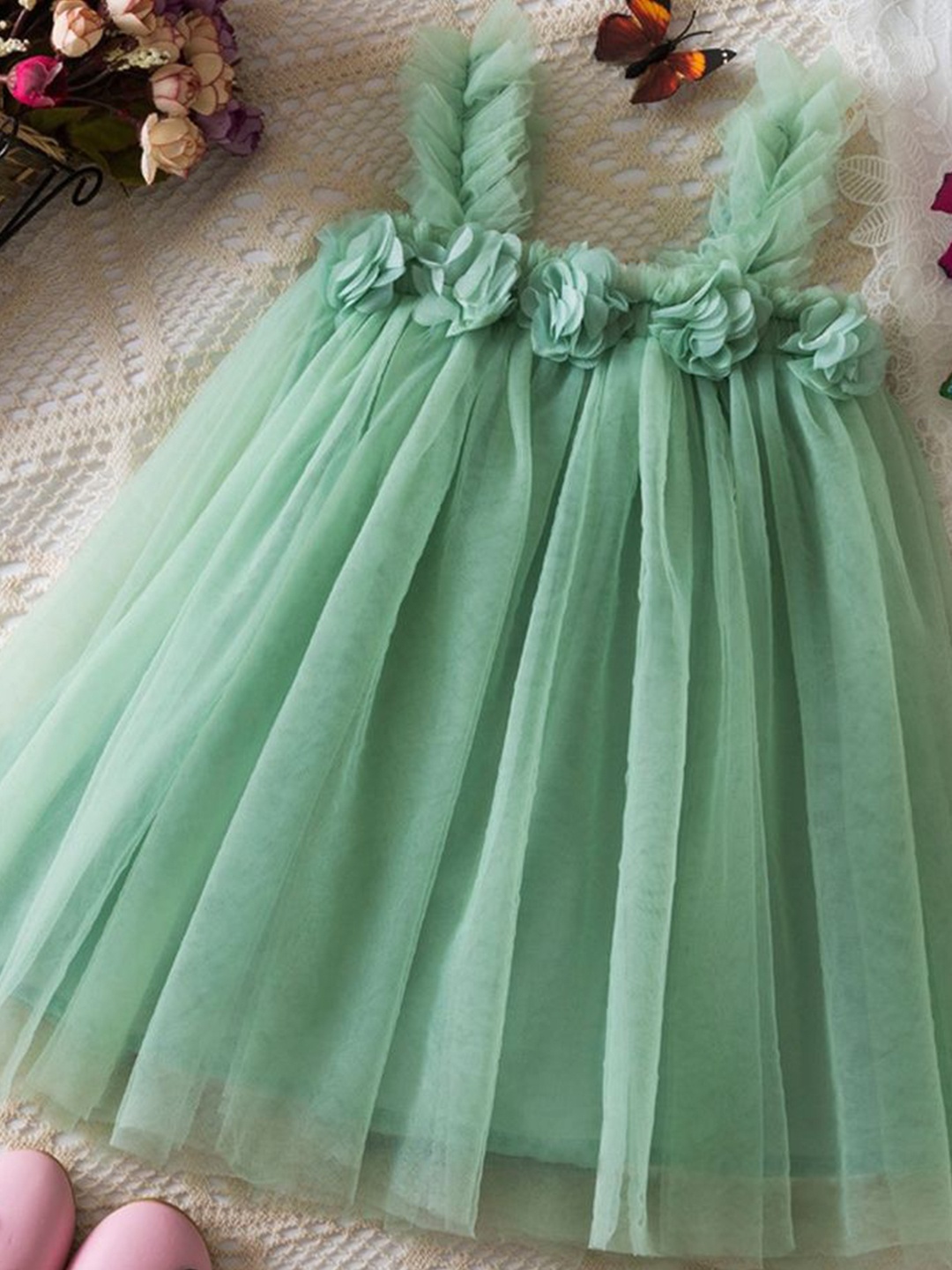 

LULU & SKY Fit & Flare Dress, Green