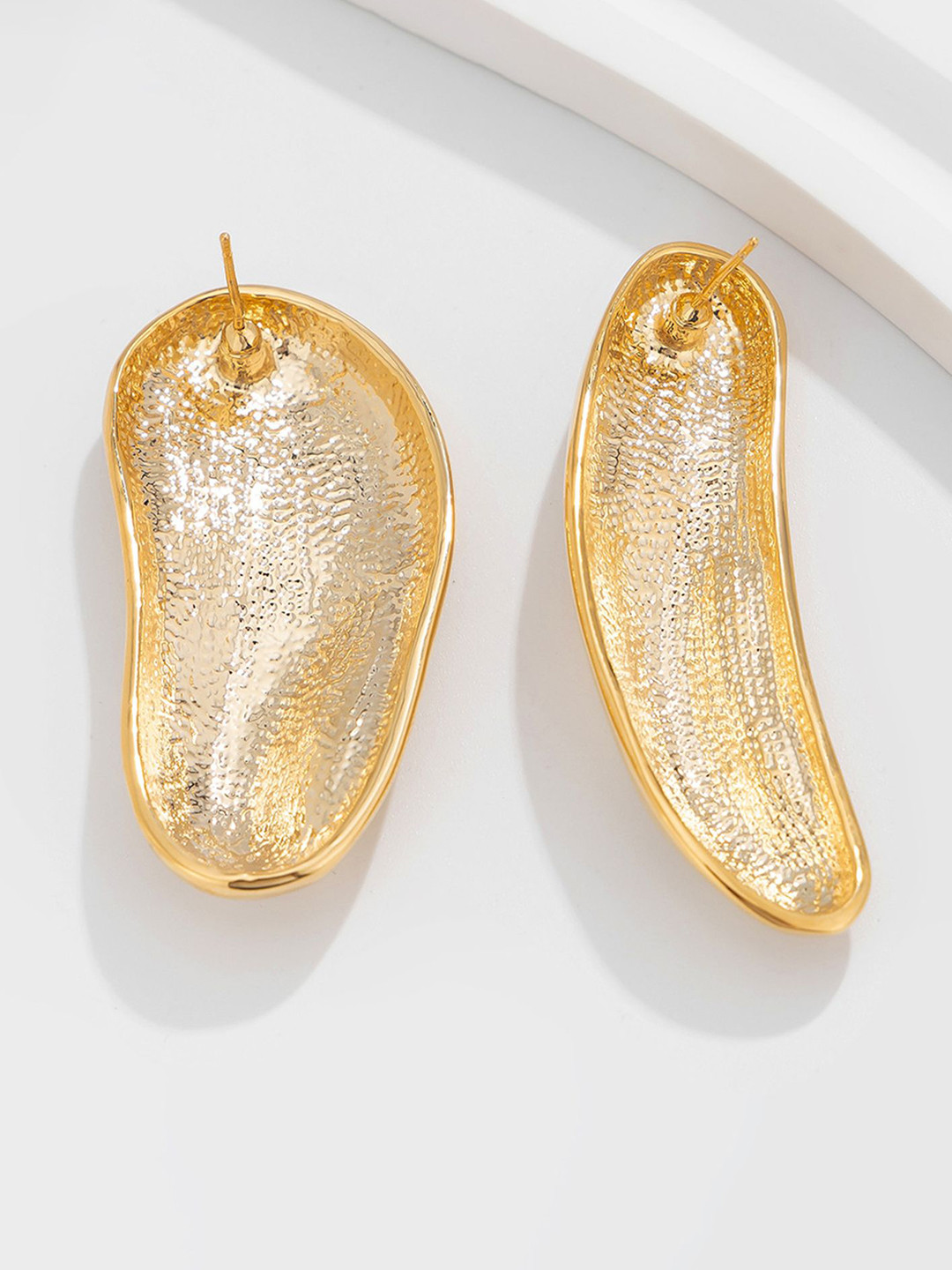 

LULU & SKY Contemporary Studs Earrings, Gold
