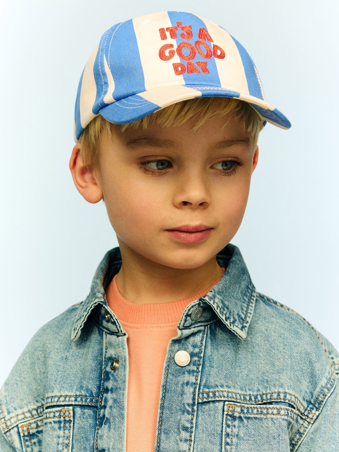 

H&M Cotton Twill Cap, Blue