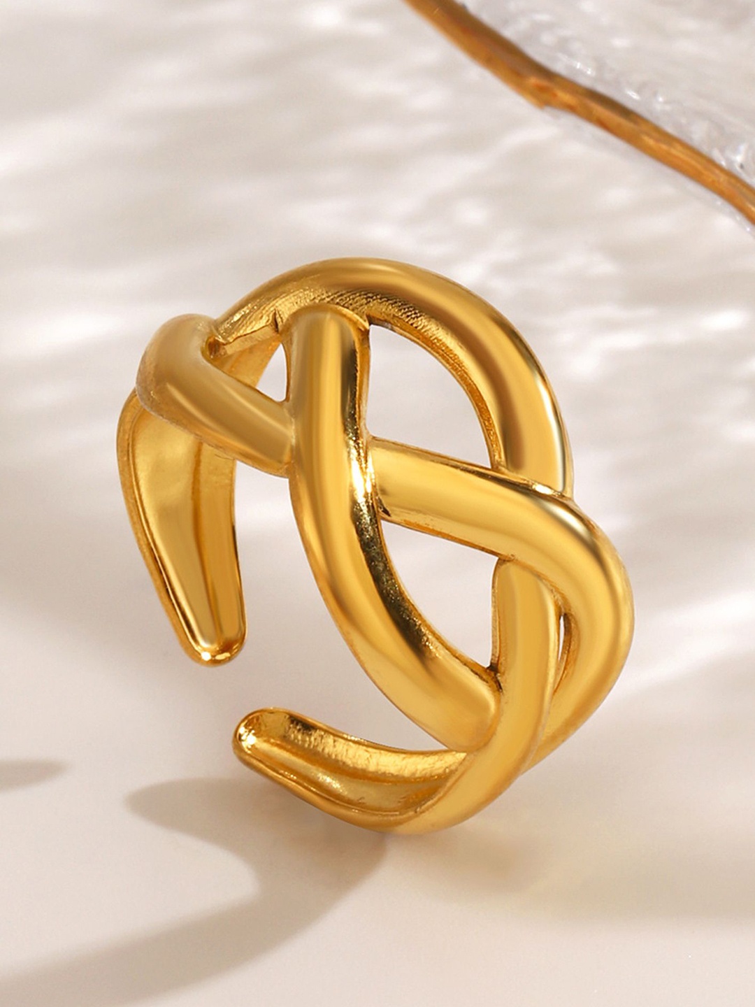

LULU & SKY Gold-Plated Adjustable Finger Ring