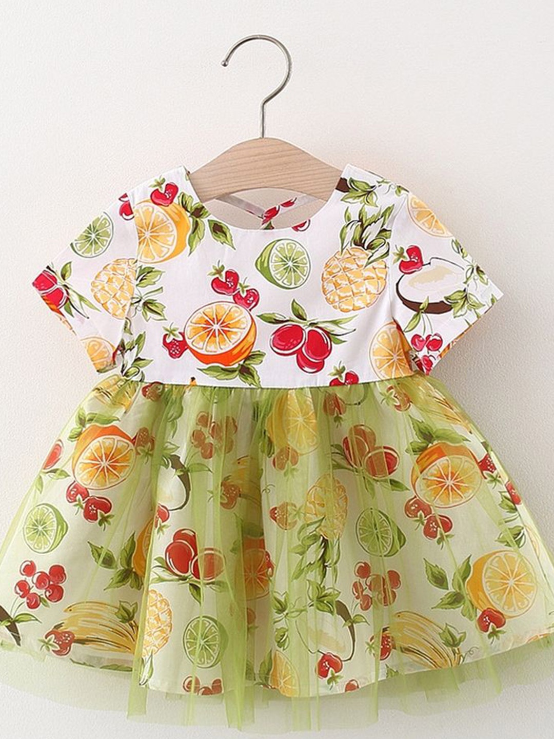 

LULU & SKY Floral Print Fit & Flare Dress, Green