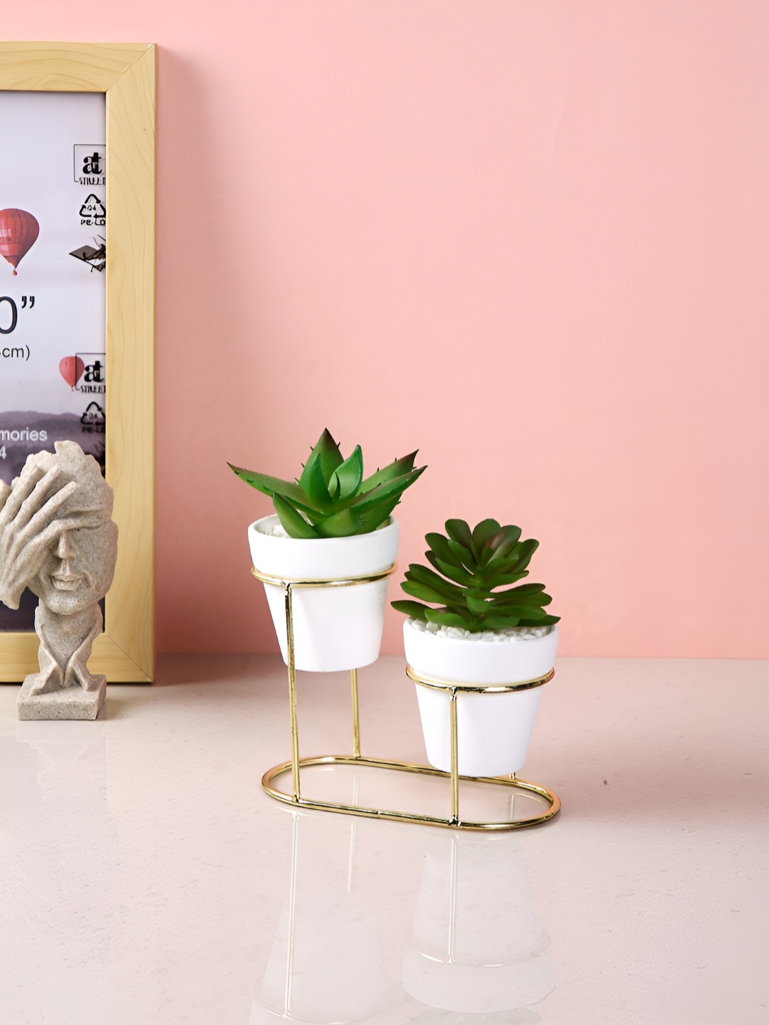 

Myntra Elegant Homes White 2 Pieces Artificial Plant With Pot