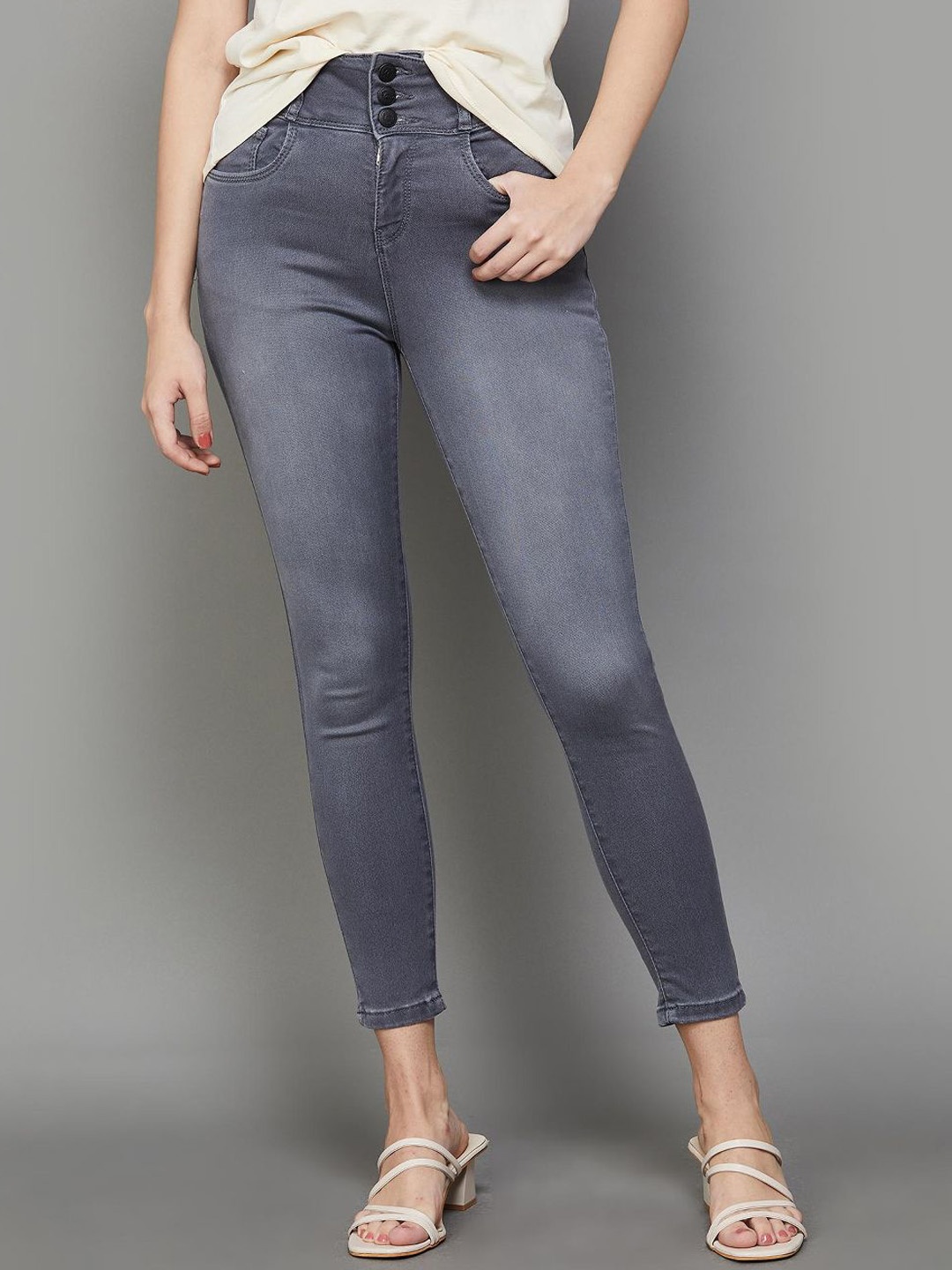 

Fame Forever by Lifestyle Women Skinny Fit Jeans, Grey