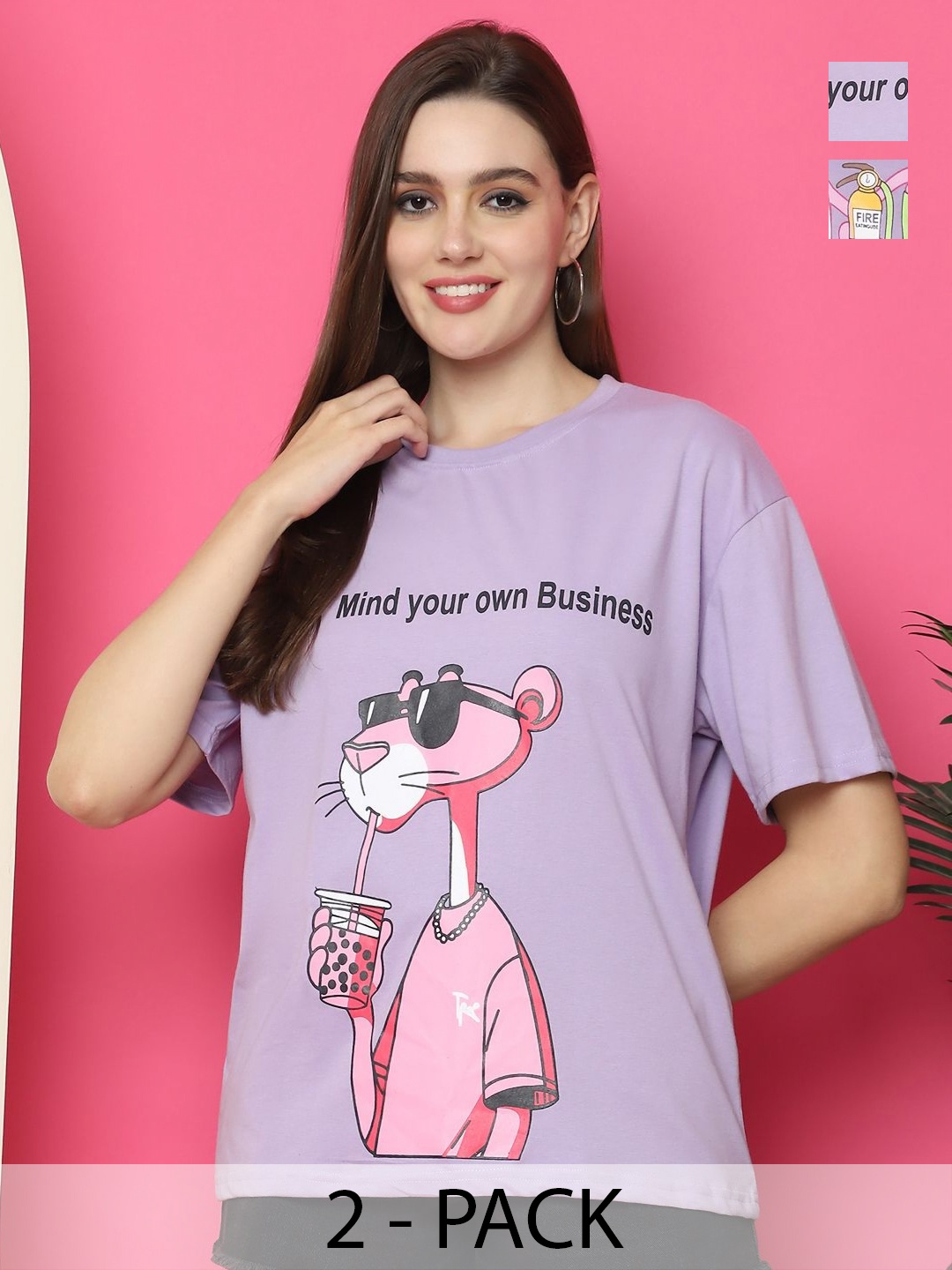 

Dreambe Women Printed T-shirt, Multi