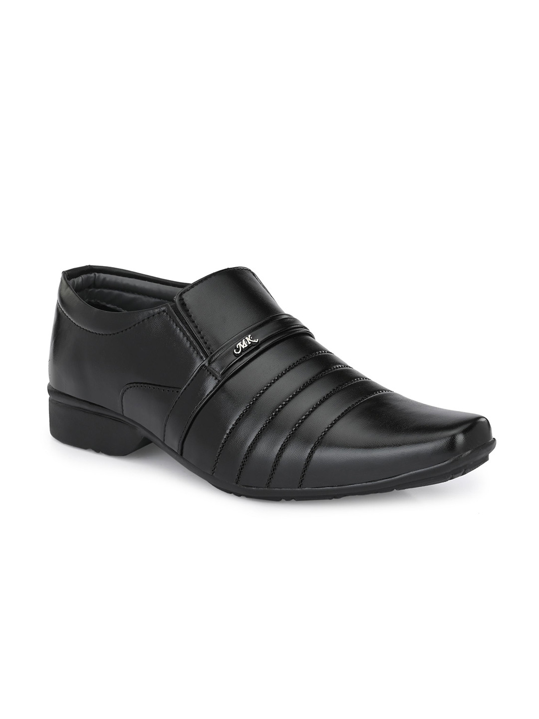 

LEEPEETER Men Formal Slip-Ons, Black