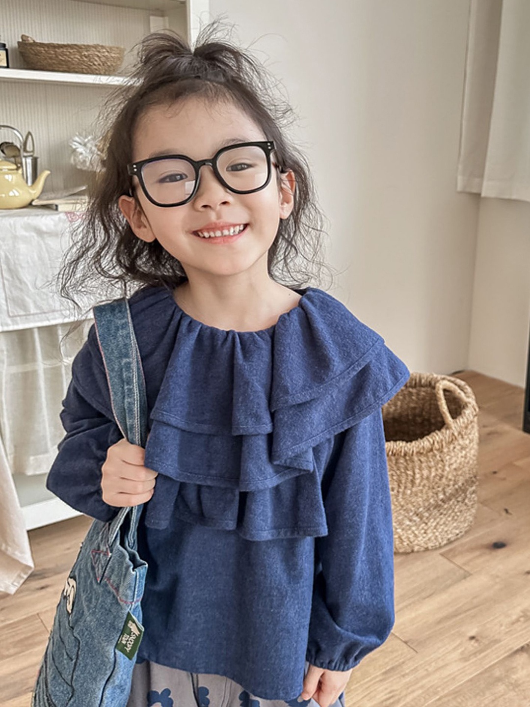 

LULU & SKY Cotton Top, Blue