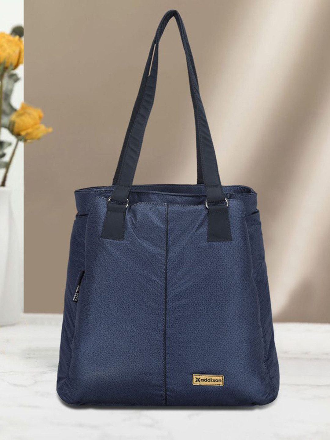 

Addixon Printed Structured Shoulder Bag with Bow Detail, Blue