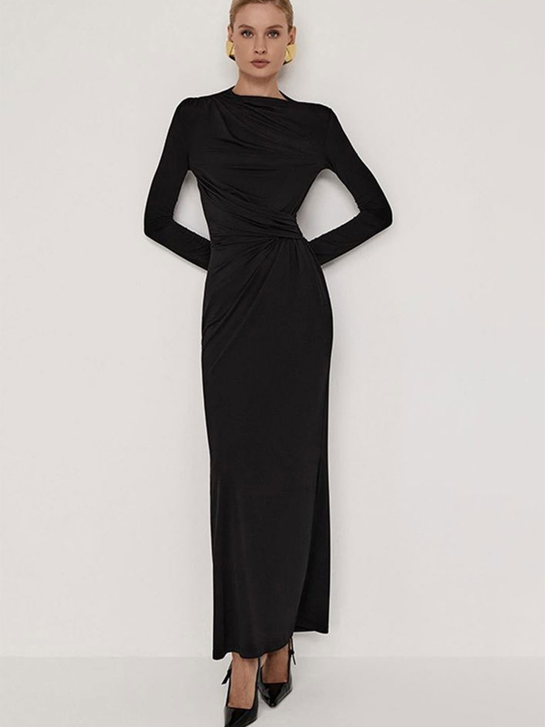

LULU & SKY Maxi Dress, Black