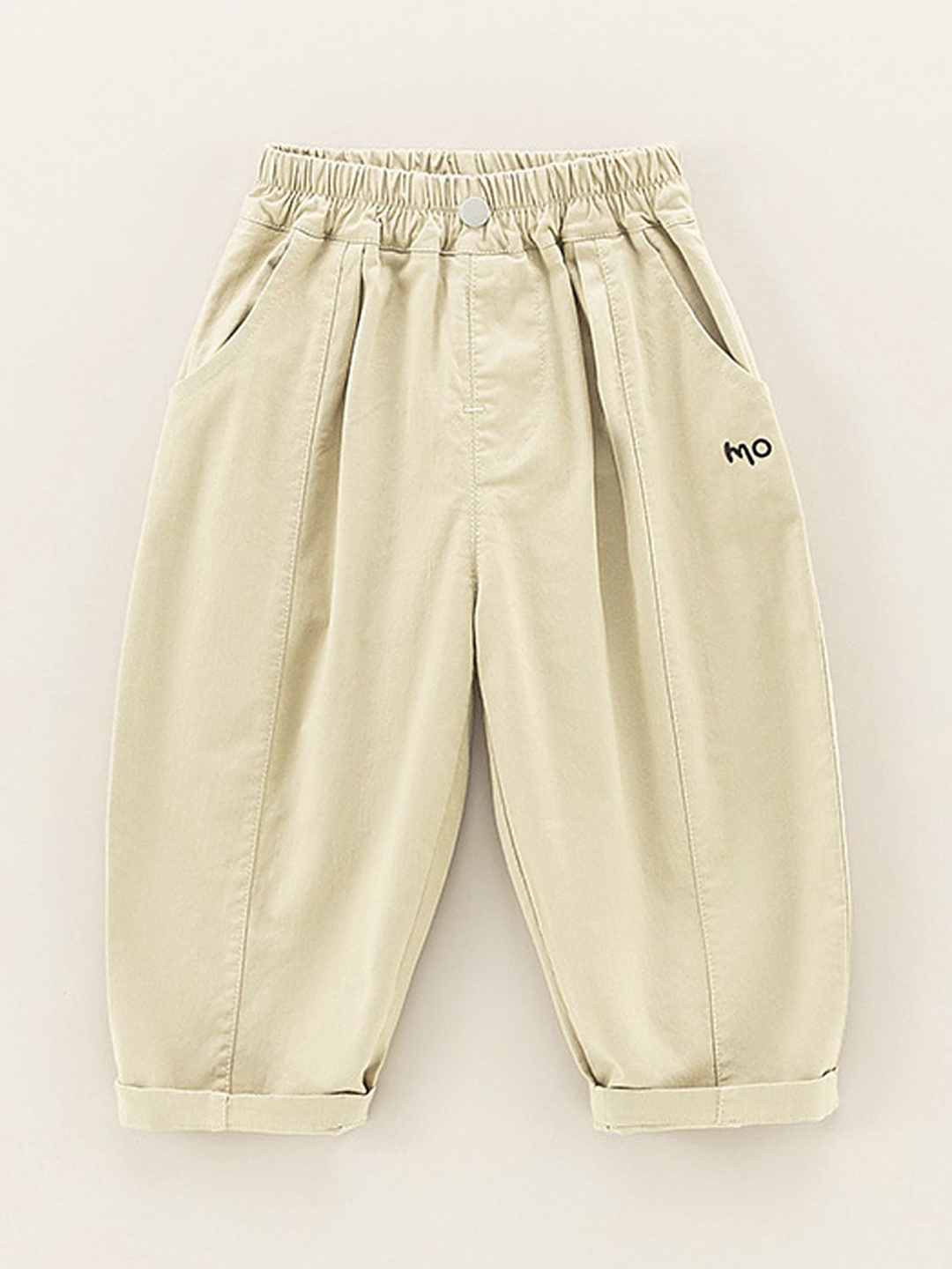 

LULU & SKY Unisex Kids High-Rise Highly Distressed Jeans, Khaki