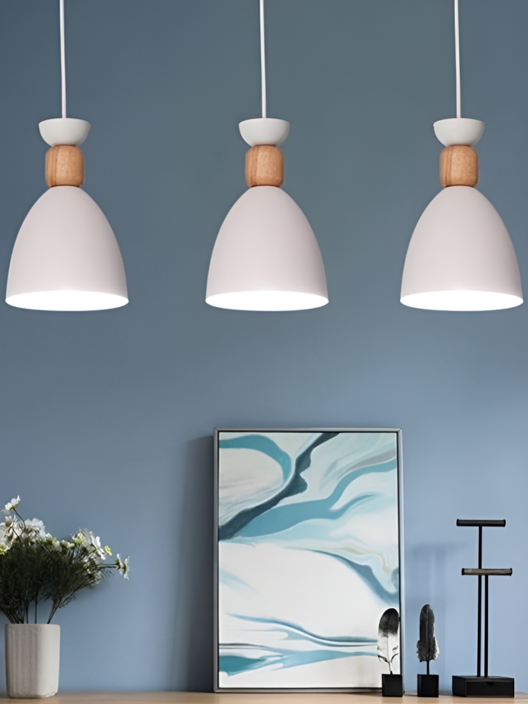 

GAUVIK White Aluminium Ceiling Lamp