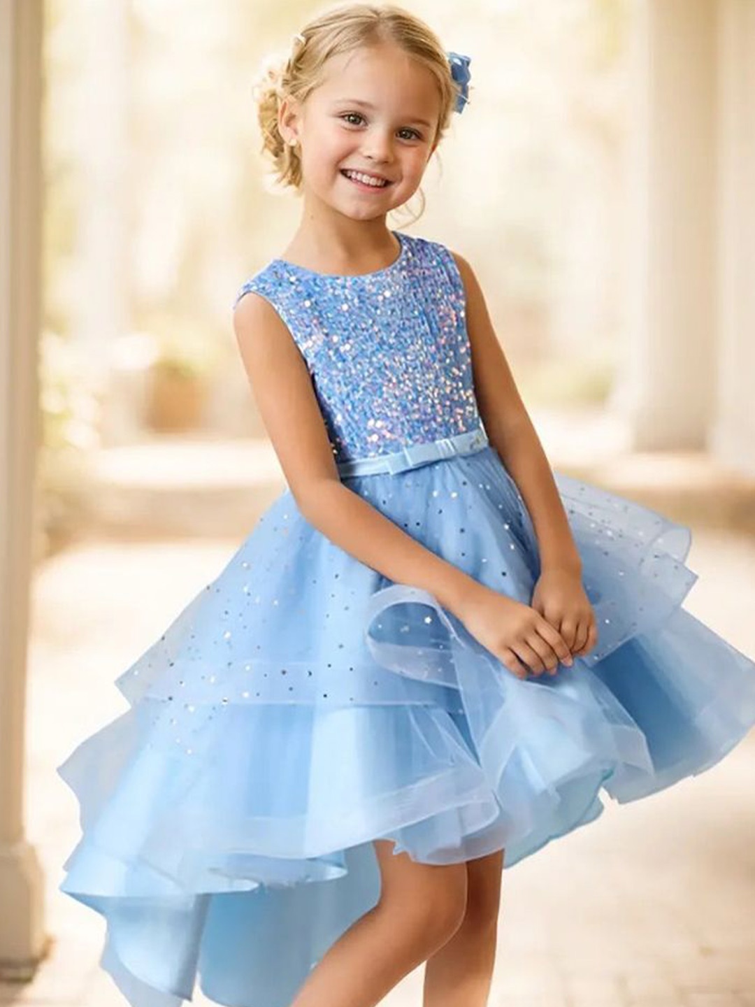 

LULU & SKY Fit & Flare Dress, Blue