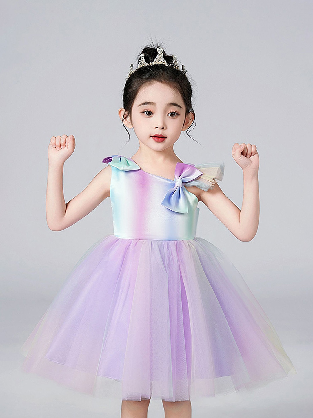

LULU & SKY Fit & Flare Mini Dress, Purple