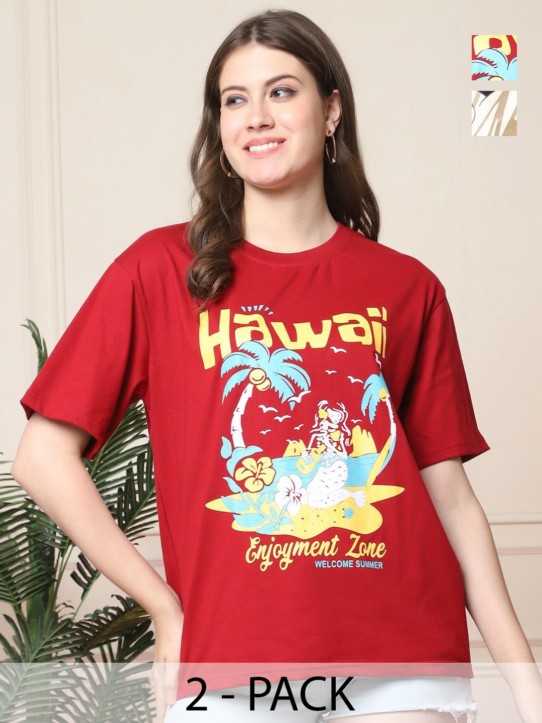 

Dreambe Women Printed T-shirt, Multi