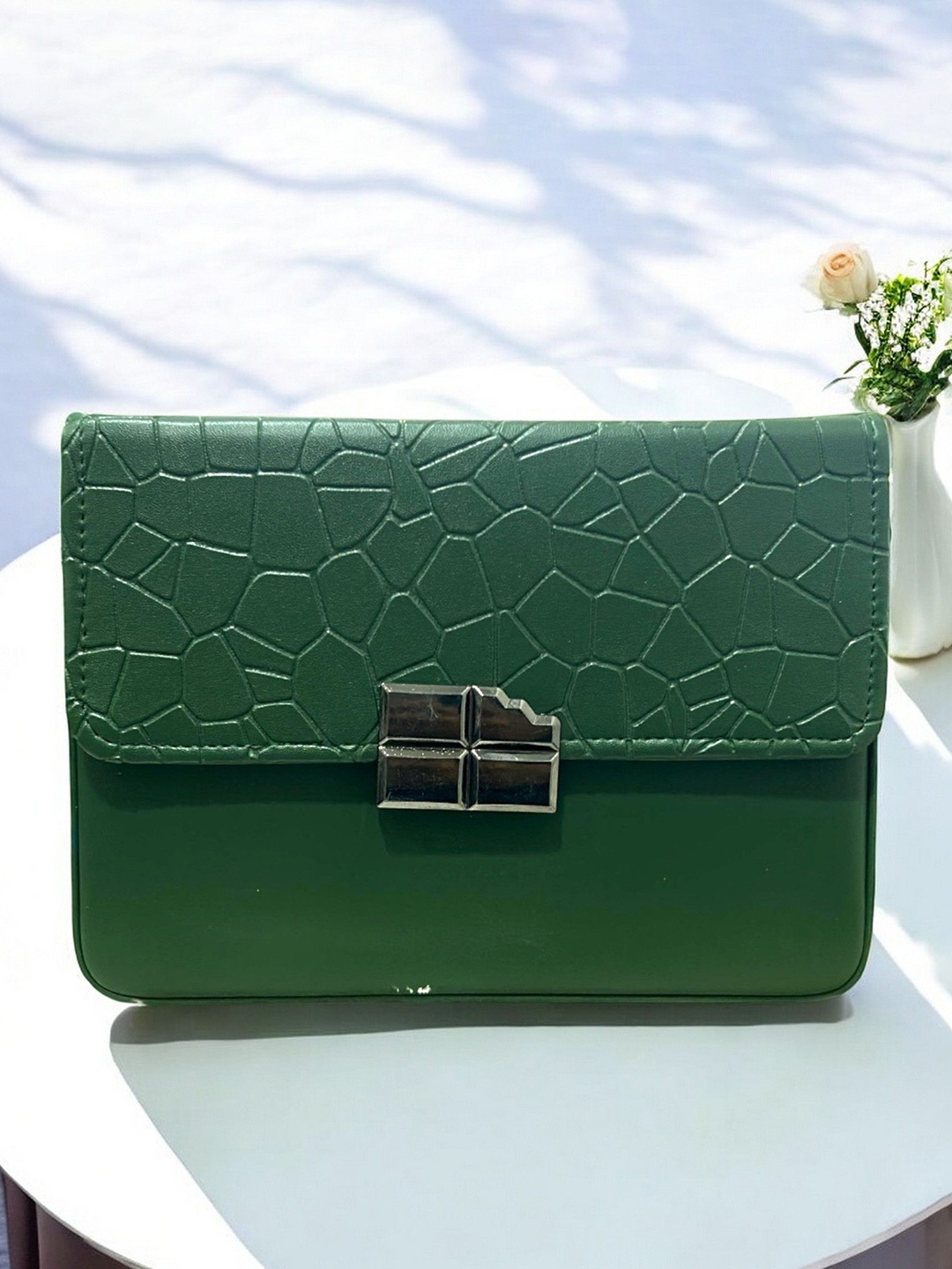 

CLARIS JAMES PU Sling Bag, Green