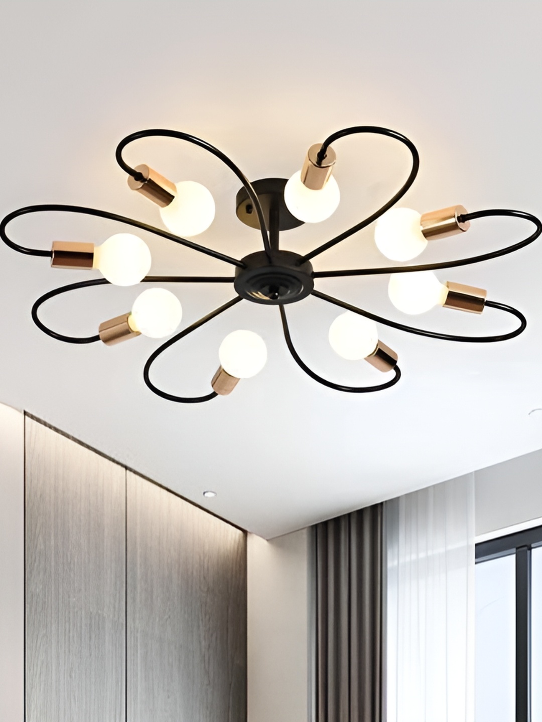

GAUVIK Black Ceiling Lamp
