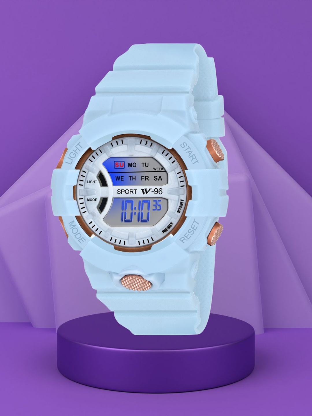 

SWADESI STUFF Unisex Kids Dial & Straps Digital Automatic Watch JUICE BLUE 81
