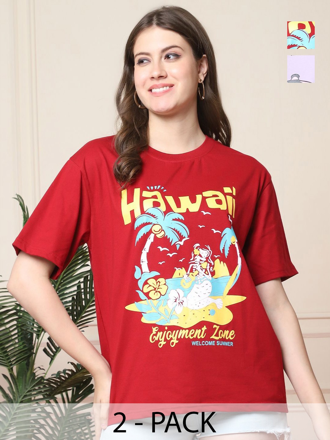

Dreambe Women Printed T-shirt, Multi