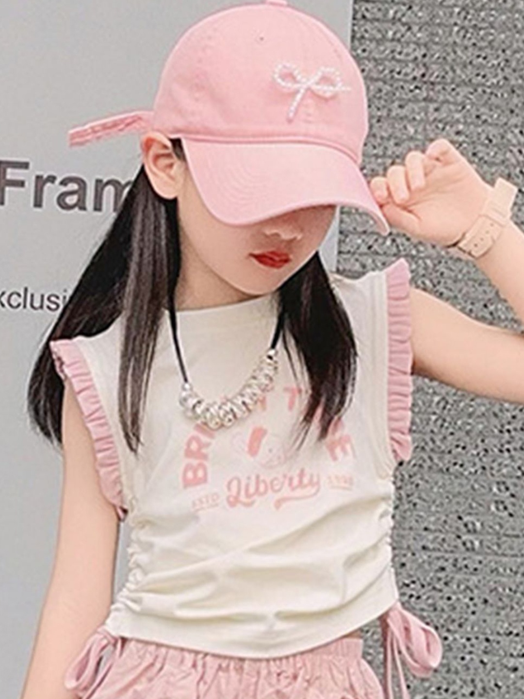 

LULU & SKY Cotton Top, White